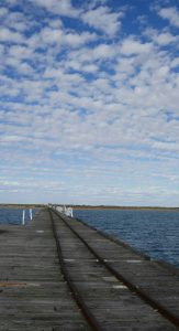 1 Mile Jetty - Blick zurück aufs Festland